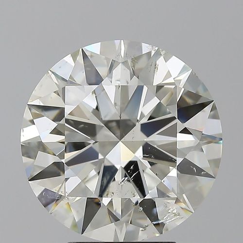 5.02ct K SI2 Rare Carat Ideal Cut Round Diamond