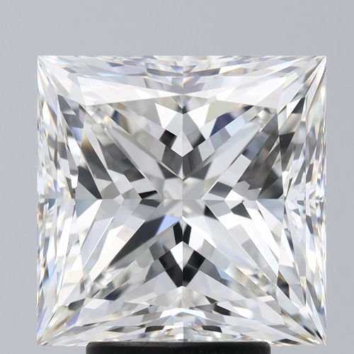 5.18ct H VS1 Rare Carat Ideal Cut Princess Diamond