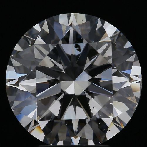 3.26ct E SI2 Rare Carat Ideal Cut Round Diamond