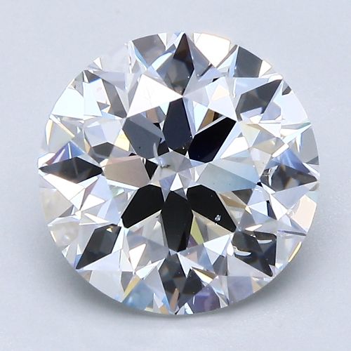 3.01ct E SI2 Rare Carat Ideal Cut Round Diamond