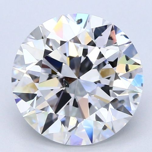 4.01ct D SI1 Rare Carat Ideal Cut Round Diamond