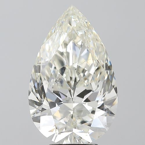 6.06ct J SI2 Rare Carat Ideal Cut Pear Diamond