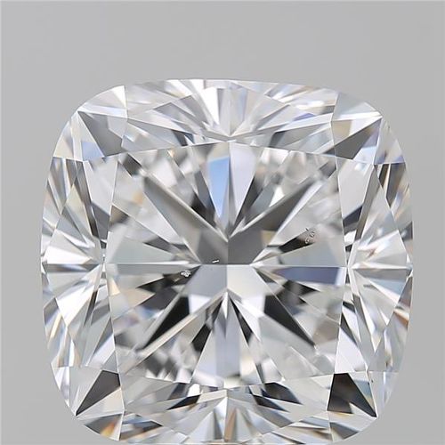 7.01ct D SI1 Rare Carat Ideal Cut Cushion Diamond