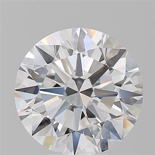 5.02ct D VVS2 Rare Carat Ideal Cut Round Diamond