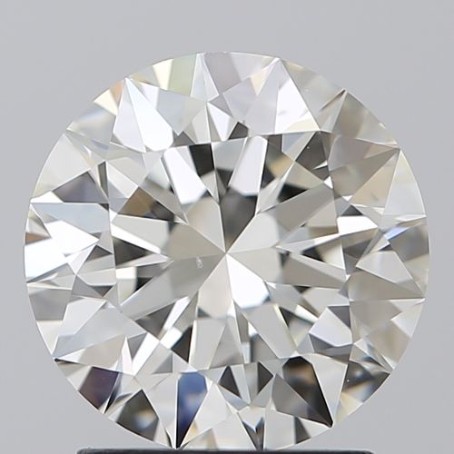 2.07ct H VS2 Rare Carat Ideal Cut Round Diamond