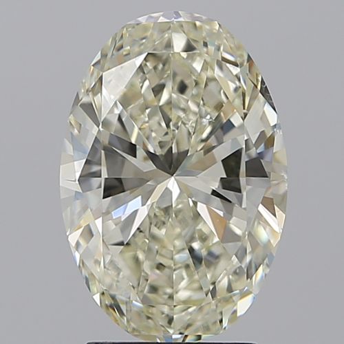 3.01ct K SI1 Rare Carat Ideal Cut Oval Diamond