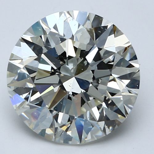 4.01ct J SI2 Rare Carat Ideal Cut Round Diamond