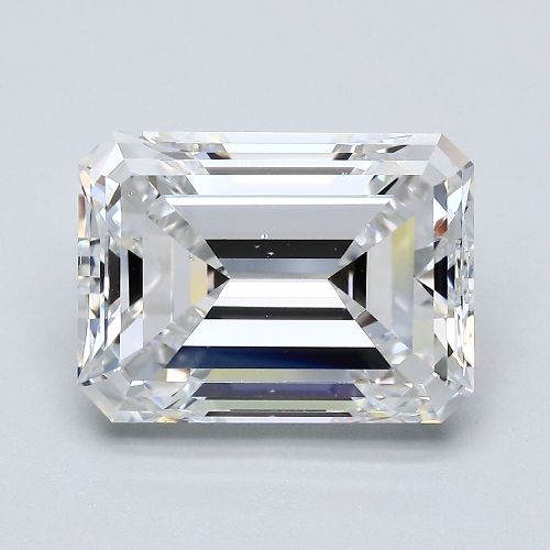 5.33ct E SI1 Very Good Cut Emerald Diamond