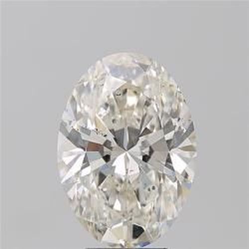 5.08ct I SI2 Rare Carat Ideal Cut Oval Diamond