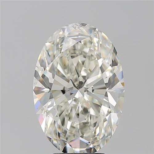 5.02ct K SI2 Rare Carat Ideal Cut Oval Diamond