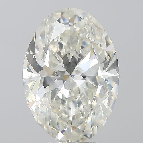 6.01ct J SI2 Rare Carat Ideal Cut Oval Diamond