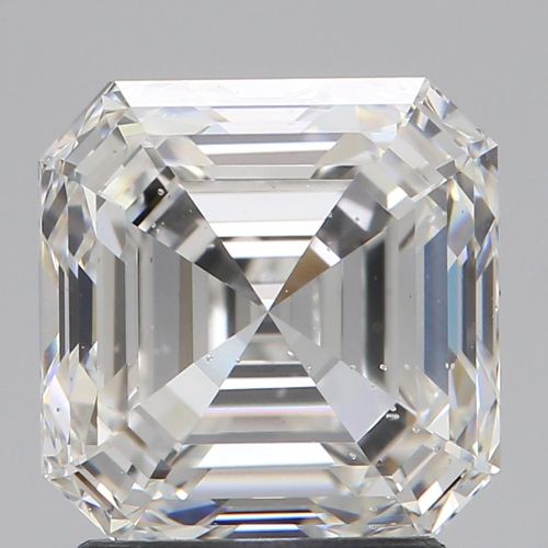 2.21ct G SI1 Rare Carat Ideal Cut Asscher Diamond