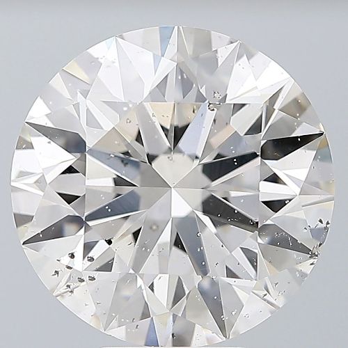 6.50ct H SI2 Rare Carat Ideal Cut Round Diamond