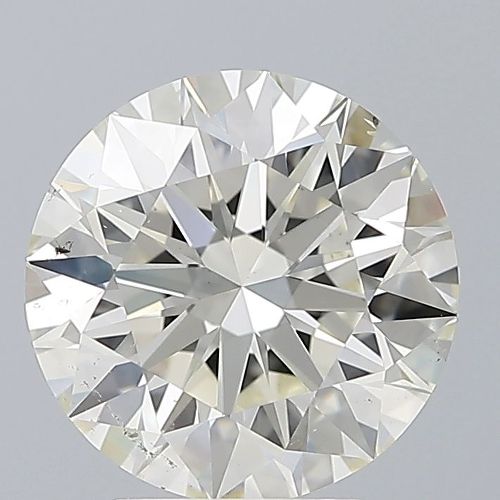 3.06ct J SI1 Rare Carat Ideal Cut Round Diamond