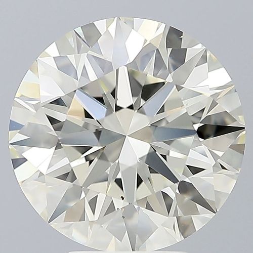 5.01ct K VS2 Rare Carat Ideal Cut Round Diamond