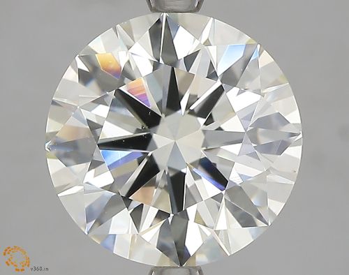 4.15ct J VS2 Rare Carat Ideal Cut Round Diamond