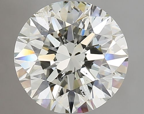 2.51ct J SI2 Rare Carat Ideal Cut Round Diamond