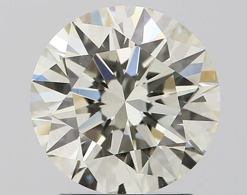 2.12ct K VVS2 Rare Carat Ideal Cut Round Diamond