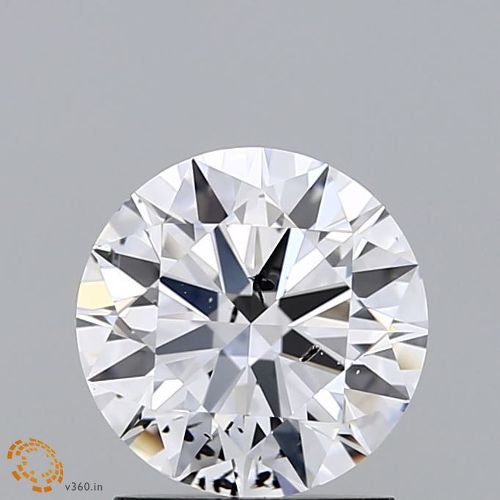 1.53ct E SI2 Rare Carat Ideal Cut Round Diamond