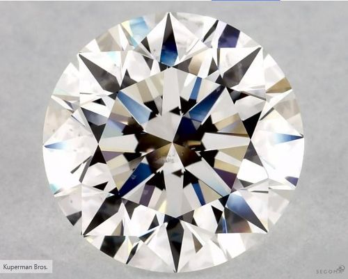 3.20ct F SI1 Rare Carat Ideal Cut Round Diamond