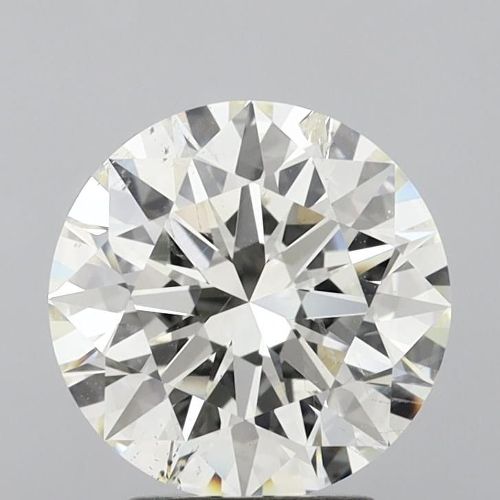 3.05ct I SI1 Rare Carat Ideal Cut Round Diamond