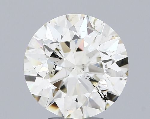 4.02ct K SI2 Rare Carat Ideal Cut Round Diamond