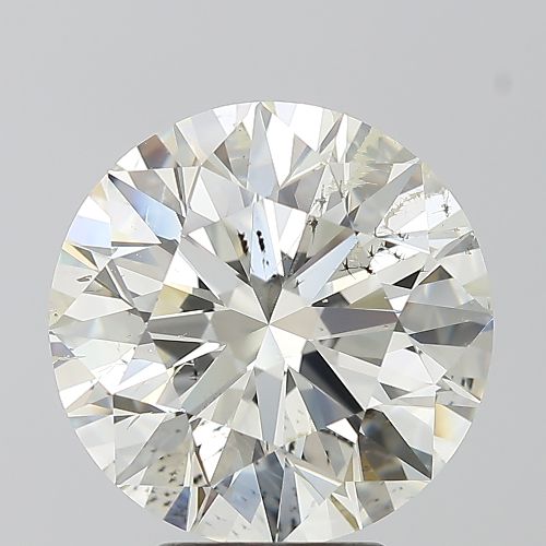5.03ct I SI2 Rare Carat Ideal Cut Round Diamond