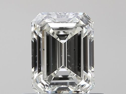 0.70ct K SI2 Rare Carat Ideal Cut Emerald Diamond