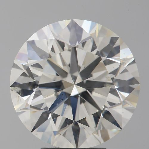 5.16ct K SI1 Rare Carat Ideal Cut Round Diamond