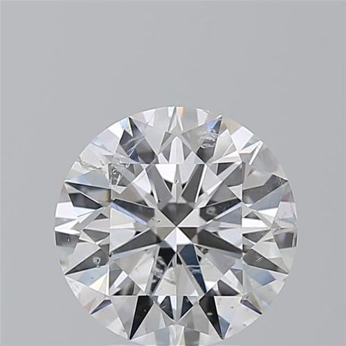 3.06ct F SI2 Rare Carat Ideal Cut Round Diamond