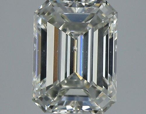 0.71ct K SI1 Rare Carat Ideal Cut Emerald Diamond