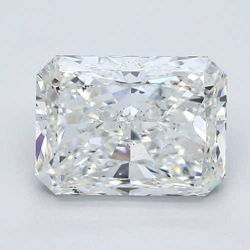 3.06ct H SI2 Rare Carat Ideal Cut Radiant Diamond