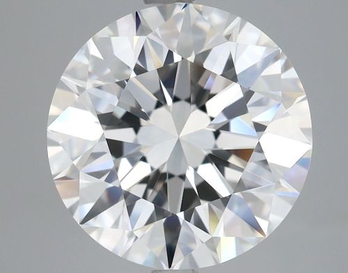 5.02ct F VVS2 Rare Carat Ideal Cut Round Diamond