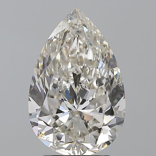 3.52ct J SI2 Rare Carat Ideal Cut Pear Diamond