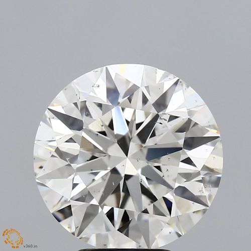 5.21ct J SI1 Rare Carat Ideal Cut Round Diamond