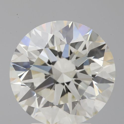 4.07ct K SI1 Rare Carat Ideal Cut Round Diamond