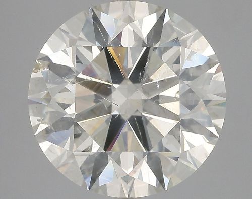 7.02ct K SI1 Rare Carat Ideal Cut Round Diamond