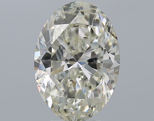 5.01ct K SI2 Rare Carat Ideal Cut Oval Diamond