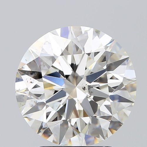 3.01ct I SI1 Rare Carat Ideal Cut Round Diamond