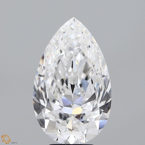 5.78ct E VS2 Rare Carat Ideal Cut Pear Diamond