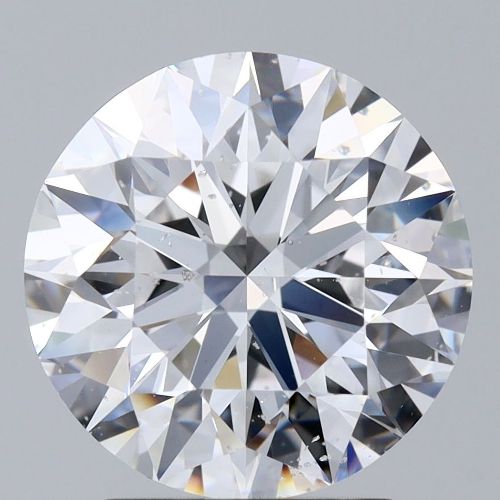 2.80ct D SI2 Rare Carat Ideal Cut Round Diamond