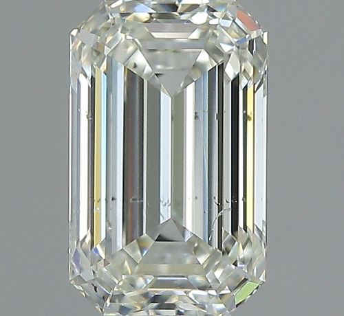 1.00ct K SI1 Rare Carat Ideal Cut Emerald Diamond