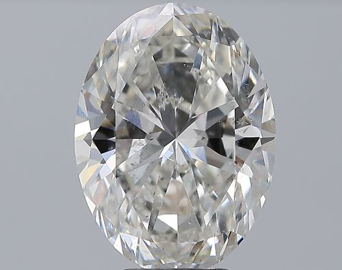 5.17ct H SI2 Rare Carat Ideal Cut Oval Diamond