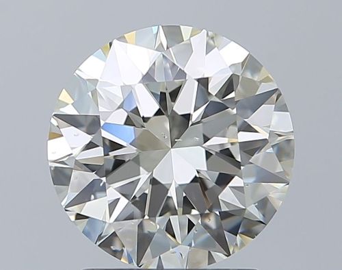 2.06ct K SI1 Rare Carat Ideal Cut Round Diamond