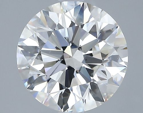 3.02ct F VS2 Rare Carat Ideal Cut Round Diamond