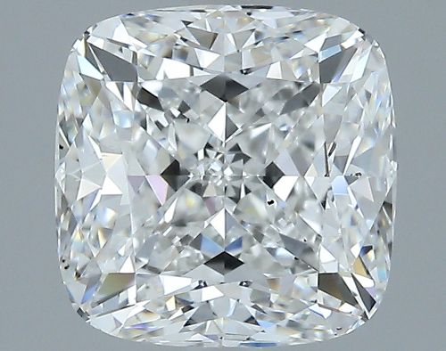 3.05ct E SI2 Rare Carat Ideal Cut Cushion Diamond