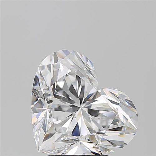 3.51ct D SI1 Rare Carat Ideal Cut Heart Diamond