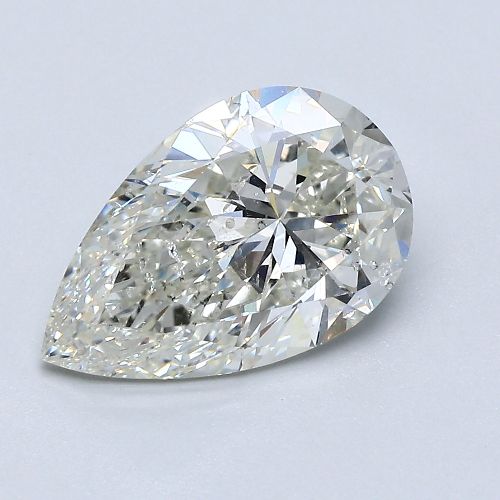 2.70ct J SI2 Rare Carat Ideal Cut Pear Diamond