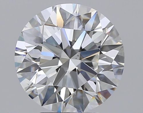 3.42ct F VS2 Rare Carat Ideal Cut Round Diamond