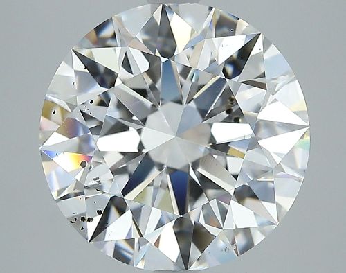 5.03ct D SI2 Rare Carat Ideal Cut Round Diamond
